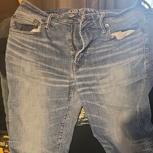 American Eagle Bootcut Jeans for Men Distressed Look